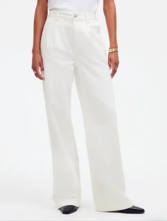 Madewell Denim - Madewell Harlow Wide Leg Jean Pleated Airy Denim